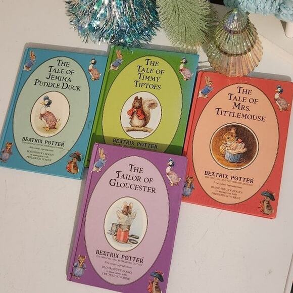 Book lot of 4 The tales of Beatrix Potter animal stories collection mouse squir - Picture 7 of 12